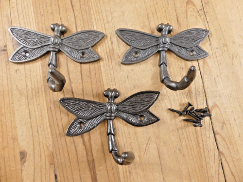 Cast iron dragonfly hooks - 3,